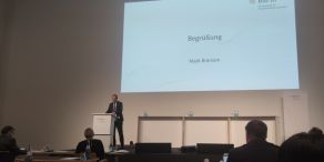 Mark Branson während seiner Eröffnungsrede auf der 1. Kapitalmarktkonferenz der BaFin in Frankfurt.