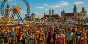 Das Bier auf dem Oktoberfest knackt die 15-Euro-Marke (Bild: Copilot mit KI)