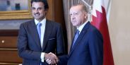 Emir Sheikh Tamim bin Hamad al-Thani im Handshake mit Präsident Erdogan. Bild: picture alliance/AA
