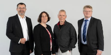 TiAM FundResearch-Redakteure (von li.) Peter Gewalt, Angelika Bönisch, Dirk Peter, Jörn Kränicke