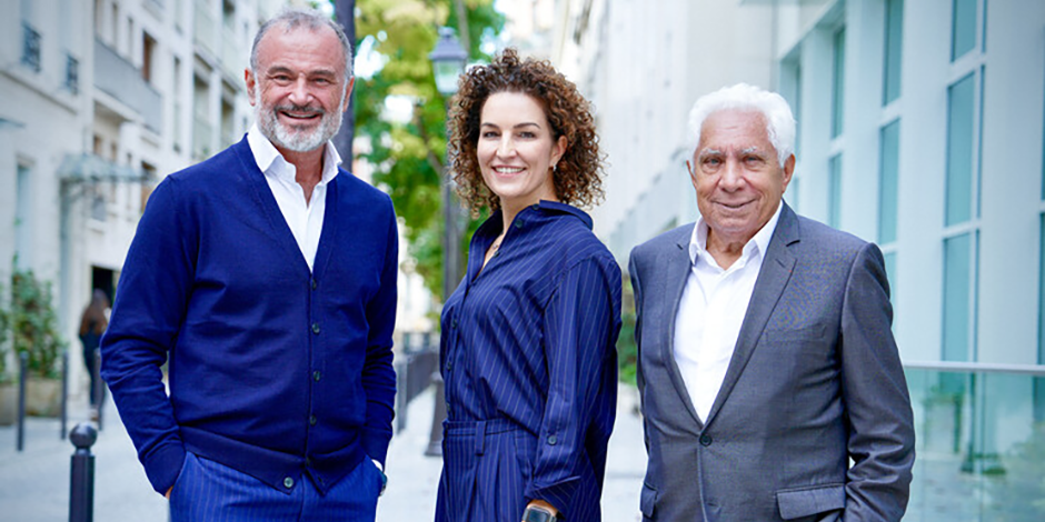 Frédéric Stolar (i), Djamina Grimm und Maurice Tchenio (re) von Altaroc Partners