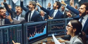 Es drohen wieder Rückschläge an den Börsen. (Bild erstellt mit Copilot KI)