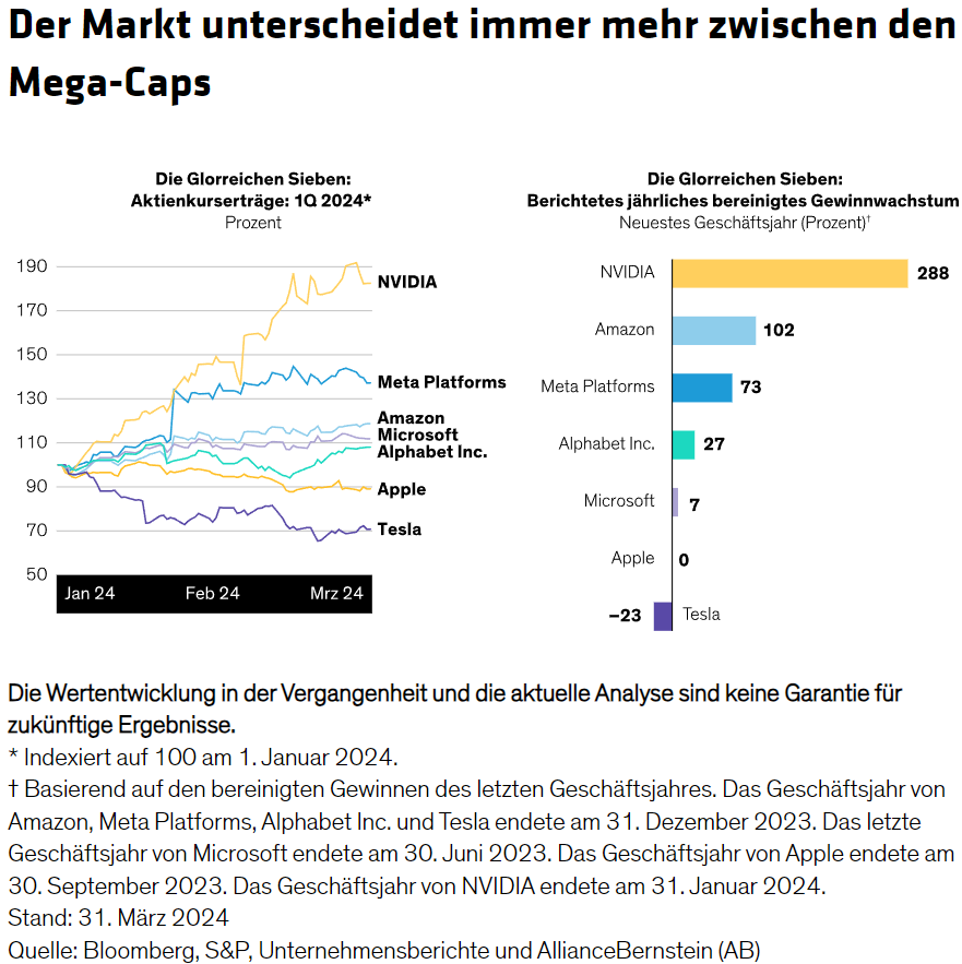 Der Markt unterscheidet immer mehr zwischen den Mega-Caps