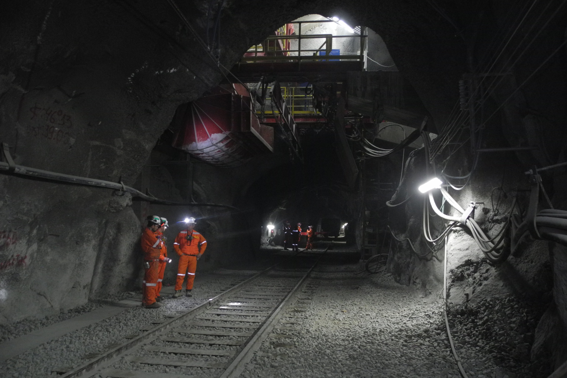 Erzverlad in der El Teniente Mine