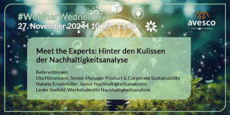 Webinar: Hinter den Kulissen der Nachhaltigkeitsanalyse