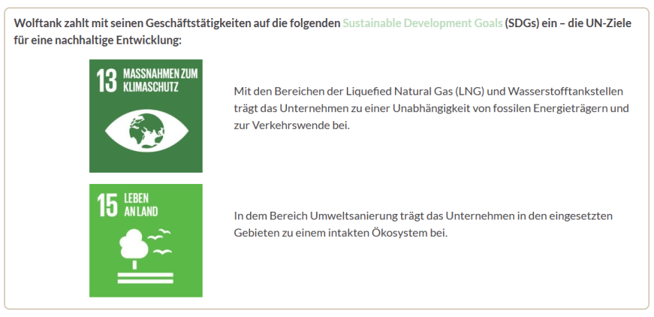 Wolftank SDGs