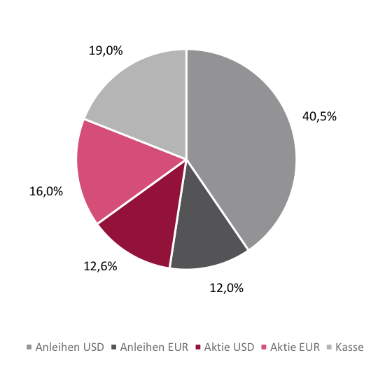 Aufteilung des Fondsbestands zum Monatsultimo-a