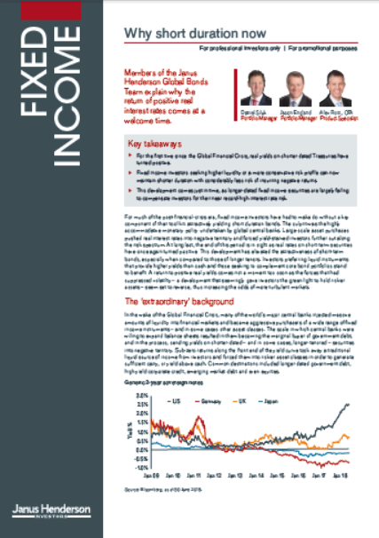 Why short durations now