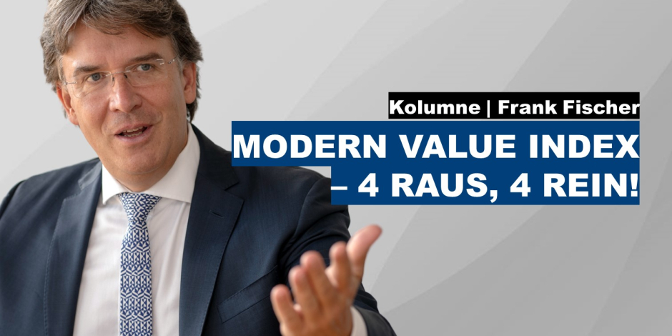 Shareholder Value: Modern Value Index - 4 raus, 4 rein!
