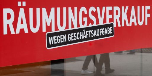 Viele Unternehmen müssen in der Wirtschaftskrise aufgeben (Archivbild). 