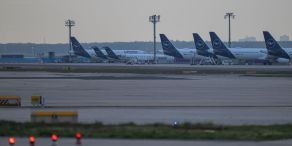 Stillstand bei Lufthansa in Frankfurt.