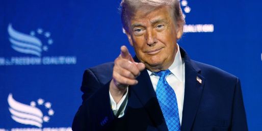 Trump verdiente Hunderte Millionen mit Krypto-Geschäften. (Archivbild)